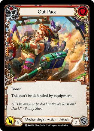 Out Pace (Red) (EVO204) - Bright Lights Rainbow Foil