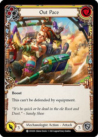 Out Pace (Yellow) (EVO205) - Bright Lights Rainbow Foil