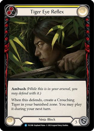 Réflexe œil de tigre (jaune) (TCC098) - Tour de table : TCCxLSS 