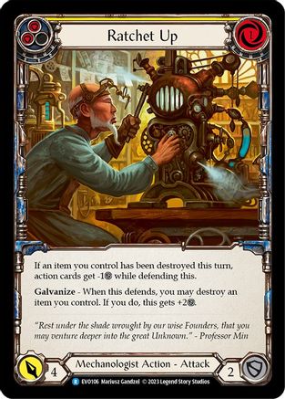 Ratchet Up (Yellow) (EVO106) - Bright Lights