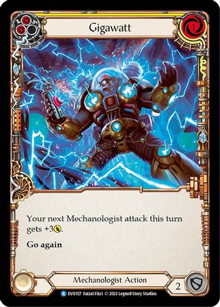 Gigawatt (Yellow) (EVO157) - Bright Lights Rainbow Foil