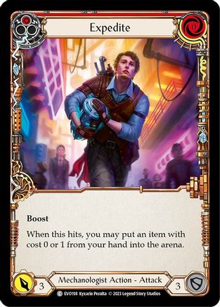 Expedite (Red) (EVO198) - Bright Lights Rainbow Foil