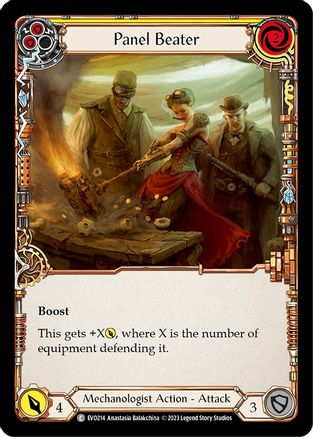 Panel Beater (Yellow) (EVO214) - Bright Lights Rainbow Foil