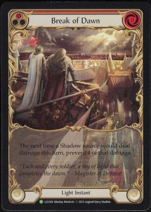 Break of Dawn (Rouge) - LGS169 (LGS169) - Chair et Sang : Cartes promotionnelles Rainbow Foil 