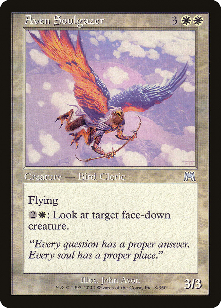 Aven Soulgazer (ONS-008) - Onslaught Foil 