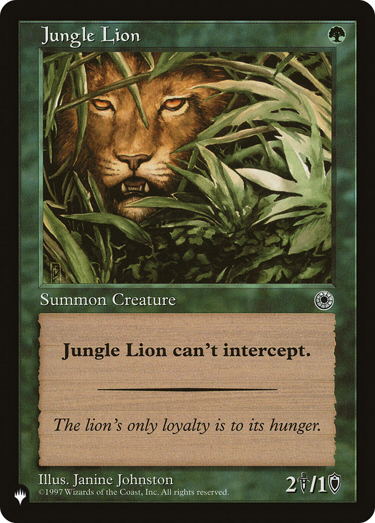 Jungle Lion (LIST-POR-171) - The List