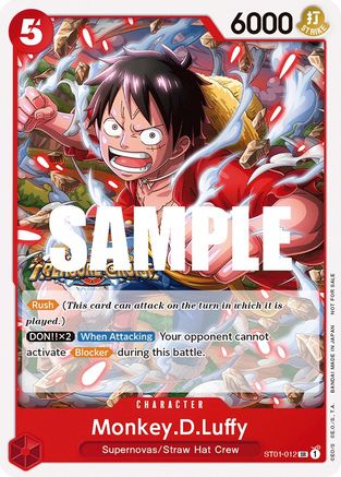 Monkey.D.Luffy (Pack Tournoi Vol. 5) (ST01-012) - Cartes promotionnelles One Piece