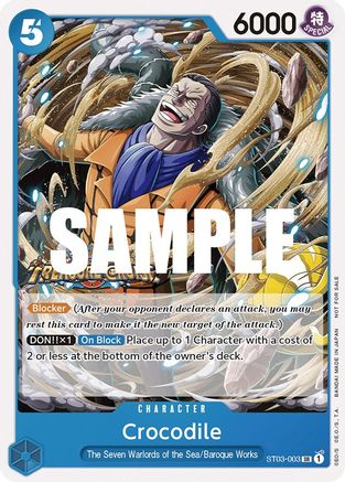 Crocodile (Pack Tournoi Vol. 5) (ST03-003) - Cartes promotionnelles One Piece