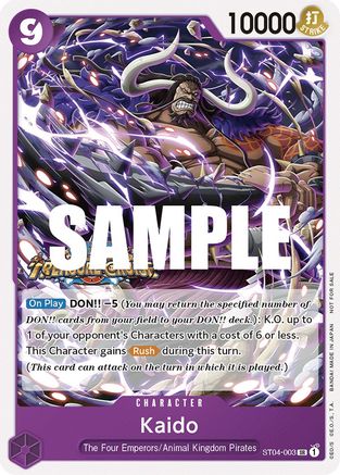 Kaido (Pack Tournoi Vol. 5) (ST04-003) - Cartes promotionnelles One Piece 