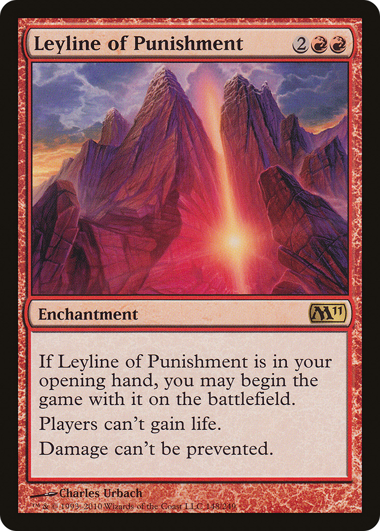Ligne Ley du Châtiment (M11-148) - Magic 2011 Foil 