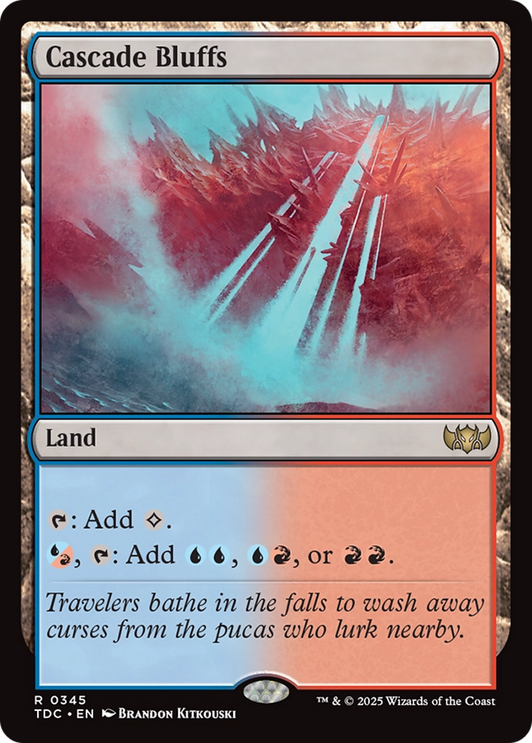 Cascade Bluffs (TDC-345) - Commandant : Tarkir : Tempête de dragons 
