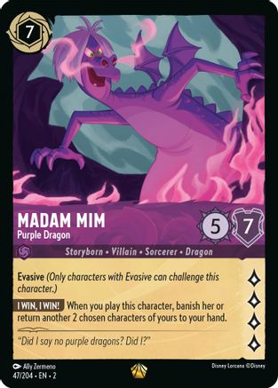Madame Mim - Dragon Violet (47/204) - L'Ascension des Fils du Déluge 