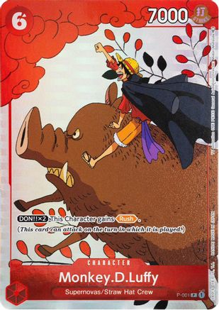 Monkey.D.Luffy (Collection Cadeaux 2023) (P-001) - Cartes promotionnelles One Piece Foil 
