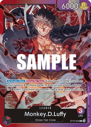 Monkey.D.Luffy (002) (ST10-002) - Ultra Deck : Les Trois Capitaines Foil 