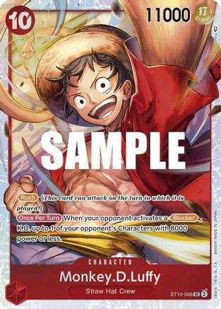 Monkey.D.Luffy (006) (ST10-006) - Ultra Deck : Les Trois Capitaines Foil 