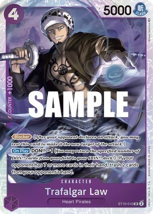Trafalgar Law (010) (ST10-010) - Ultra Deck : Les Trois Capitaines Foil 