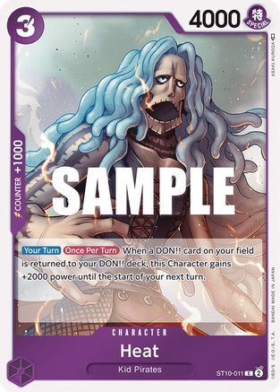 Heat (ST10-011) - Ultra Deck : Les Trois Capitaines Foil 