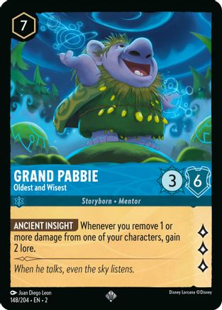Grand Pabbie - Le plus vieux et le plus sage (148/204) - L'ascension des Floodborn Cold Foil 