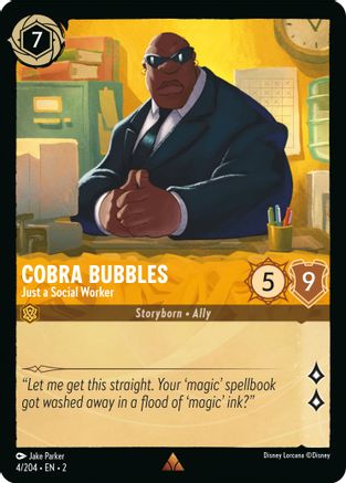 Cobra Bubbles - Just a Social Worker (4/204) - L'ascension du Cold Foil né des inondations 