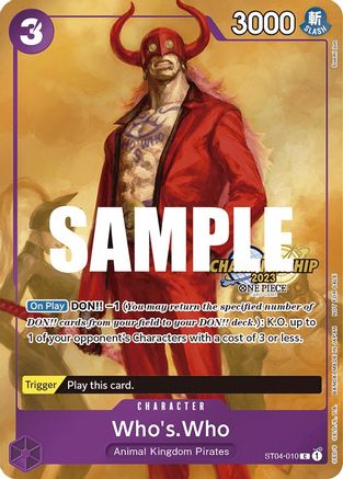Who's.Who (Pack Célébration CS 2023) (ST04-010) - Cartes promotionnelles One Piece Foil 