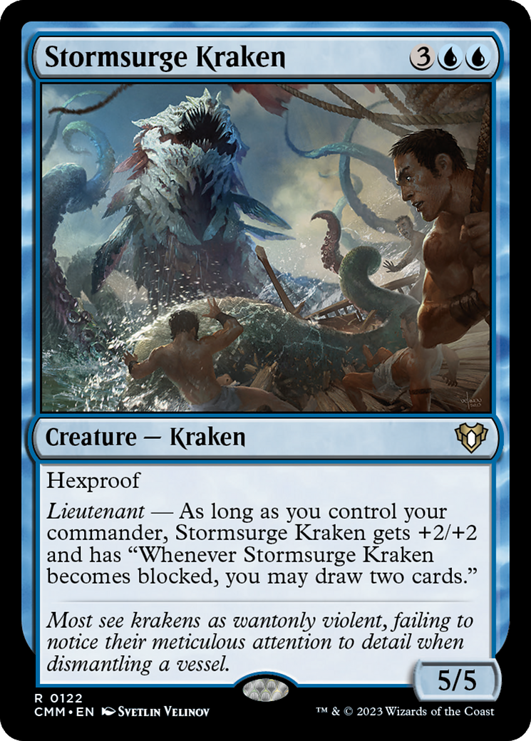 Stormsurge Kraken (CMM-122) - Commander Masters Foil