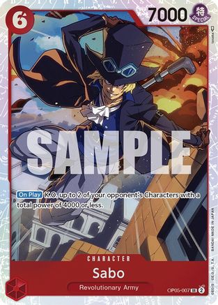 Sabo (007) (OP05-007) - Le Réveil de la Nouvelle Ère 