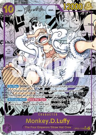 Monkey.D.Luffy (119) (Art alternatif) (Manga) (OP05-119) - Le Réveil de la Nouvelle Ère 