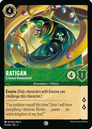 Ratigan - Criminal Mastermind (91/204) - L'Ascension des Floodborn Cold Foil 