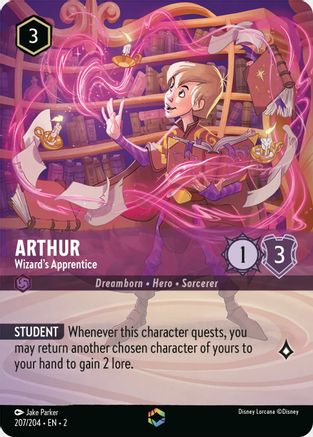 Arthur - Apprenti sorcier (Enchanté) (207/204) - Holofoil Rise of the Floodborn 
