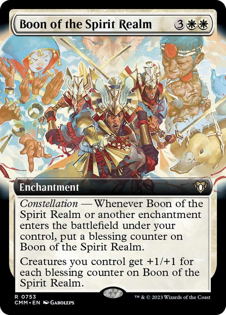Boon of the Spirit Realm (Extended Art) (CMM-753) - Commander Masters: (Extended Art)