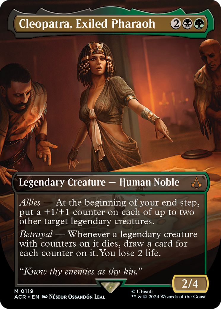 Cleopatra, Exiled Pharaoh (Borderless) (ACR-119) - Assassin's Creed (Borderless) Foil
