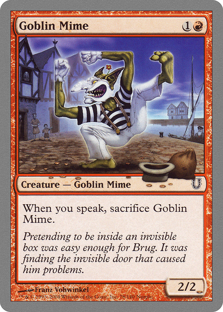 Goblin Mime (UNH-078) - Dérangé 