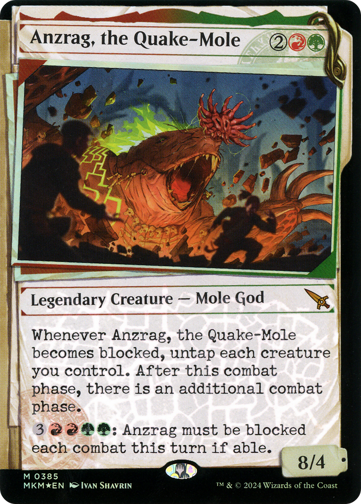 Anzrag, la taupe sismique (MKM-385) - Meurtres au manoir de Karlov : (Vitrine) Feuille 