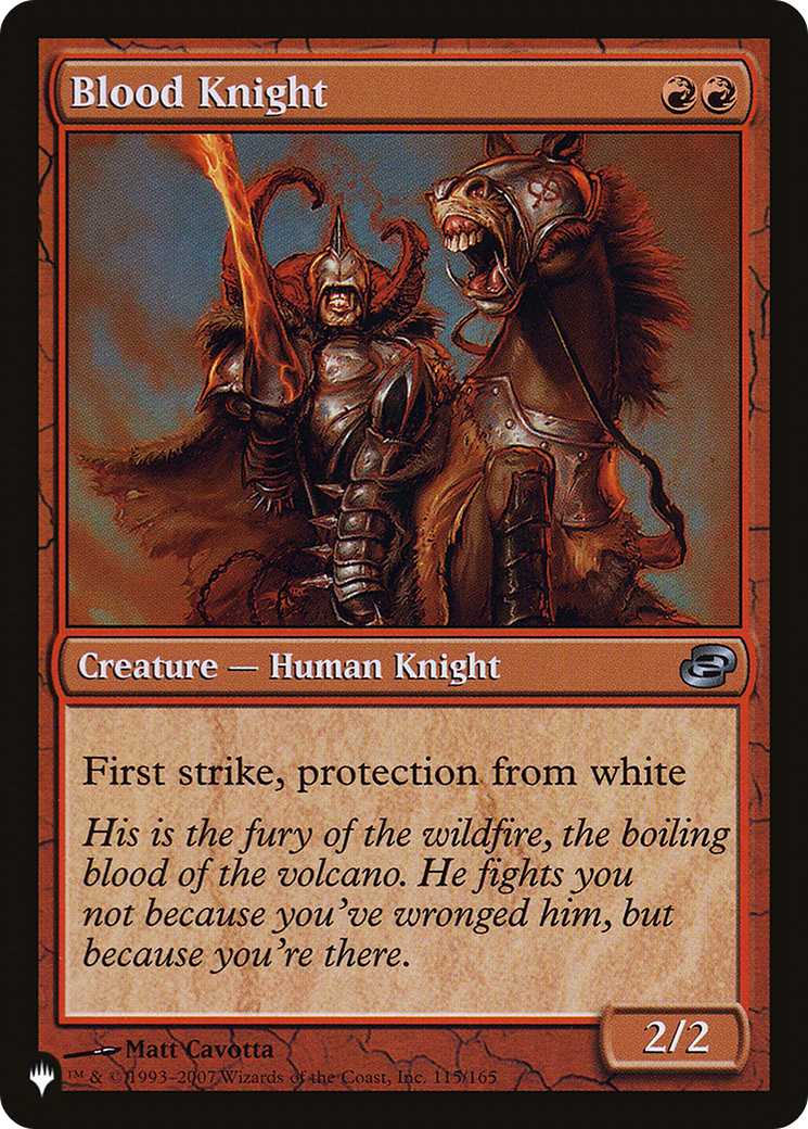 Blood Knight (LIST-115/165) - The List: (colorshifted)