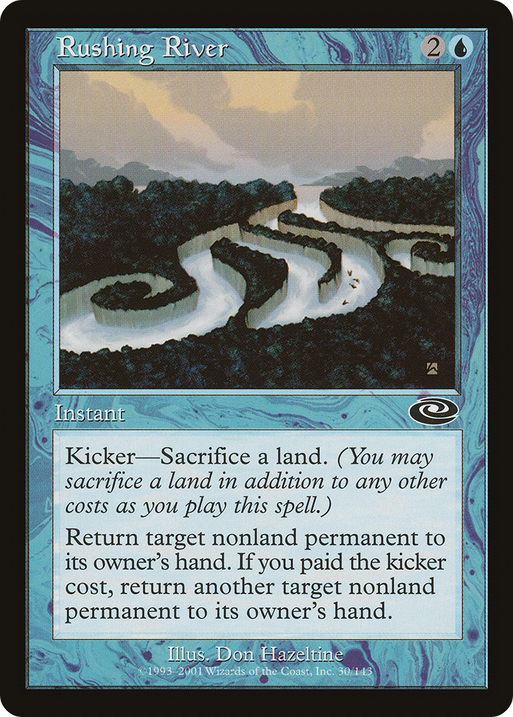 Rushing River (PLS-030) - Feuille de changement de plan 