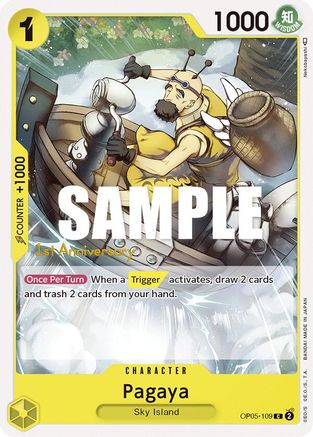Pagaya (OP05-109) - L'Éveil de la Nouvelle Ère : Cartes de tournoi du 1er anniversaire