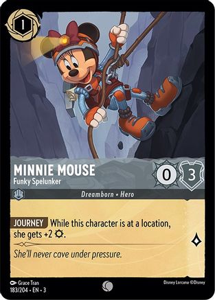 Minnie Mouse - Funky Spelunker (183/204) - Feuille froide Into the Inklands 