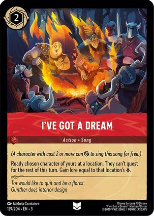 J'ai un rêve (129/204) - Dans les Inklands Cold Foil 