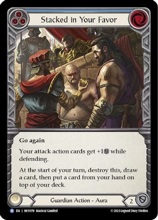 Empilé en votre faveur (bleu) (HVY070) - Heavy Hitters Rainbow Foil 