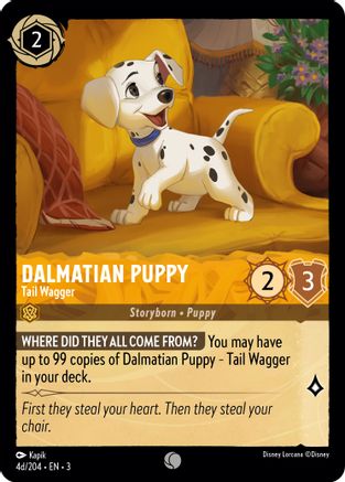 Chiot dalmatien - Remueur de queue (4j/204) (4j/204) - Dans les Inklands Cold Foil 