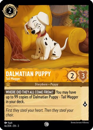 Chiot dalmatien - Remueur de queue (4e/204) (4e/04) - Dans les Inklands Cold Foil 