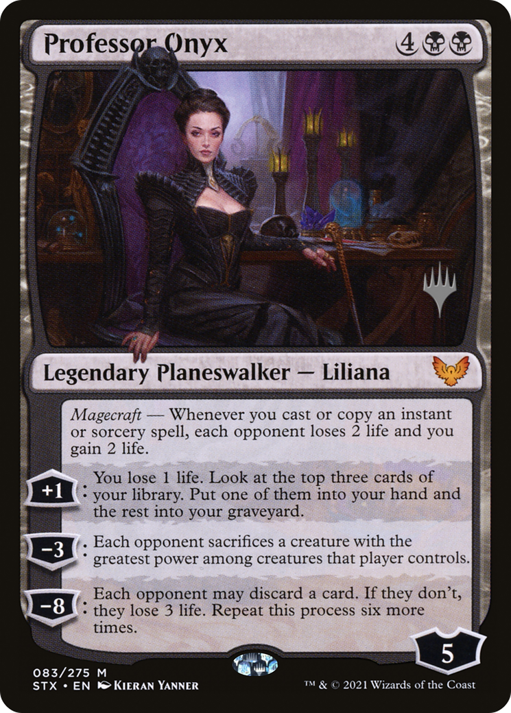 Professeur Onyx (PPSTX-83P) - Strixhaven : École des Mages (promotions) 