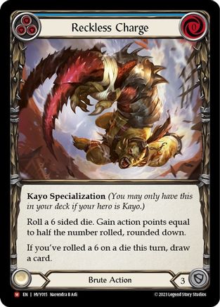 Reckless Charge (HVY015) - Heavy Hitters Rainbow Foil