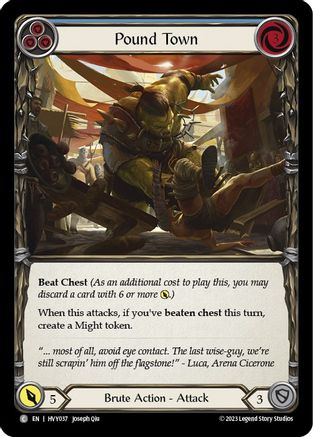 Pound Town (Bleu) (HVY037) - Heavy Hitters Rainbow Foil 