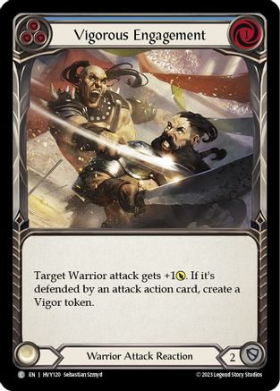 Engagement vigoureux (bleu) (HVY120) - Heavy Hitters 