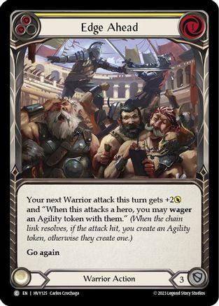 Edge Ahead (jaune) (HVY125) - Feuille arc-en-ciel Heavy Hitters 