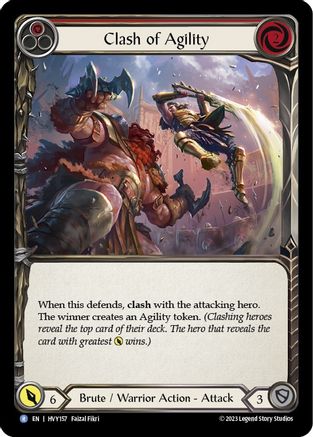 Clash of Agility (Rouge) (HVY157) - Heavy Hitters Rainbow Foil 