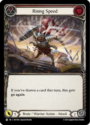 Rising Speed ​​(rouge) (HVY166) - Feuille arc-en-ciel Heavy Hitters 