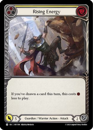 Rising Energy (jaune) (HVY184) - Feuille arc-en-ciel Heavy Hitters 