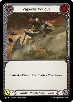 Vigorous Windup (Bleu) (HVY188) - Heavy Hitters Rainbow Foil 